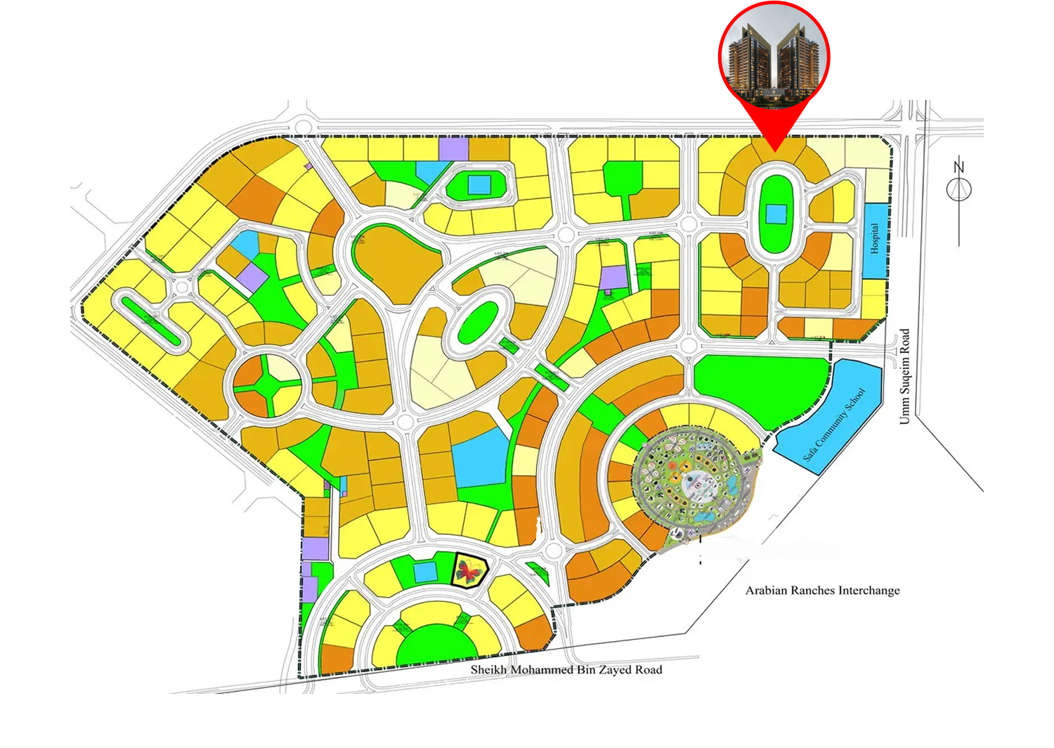 Butterfly Towers master plan 1