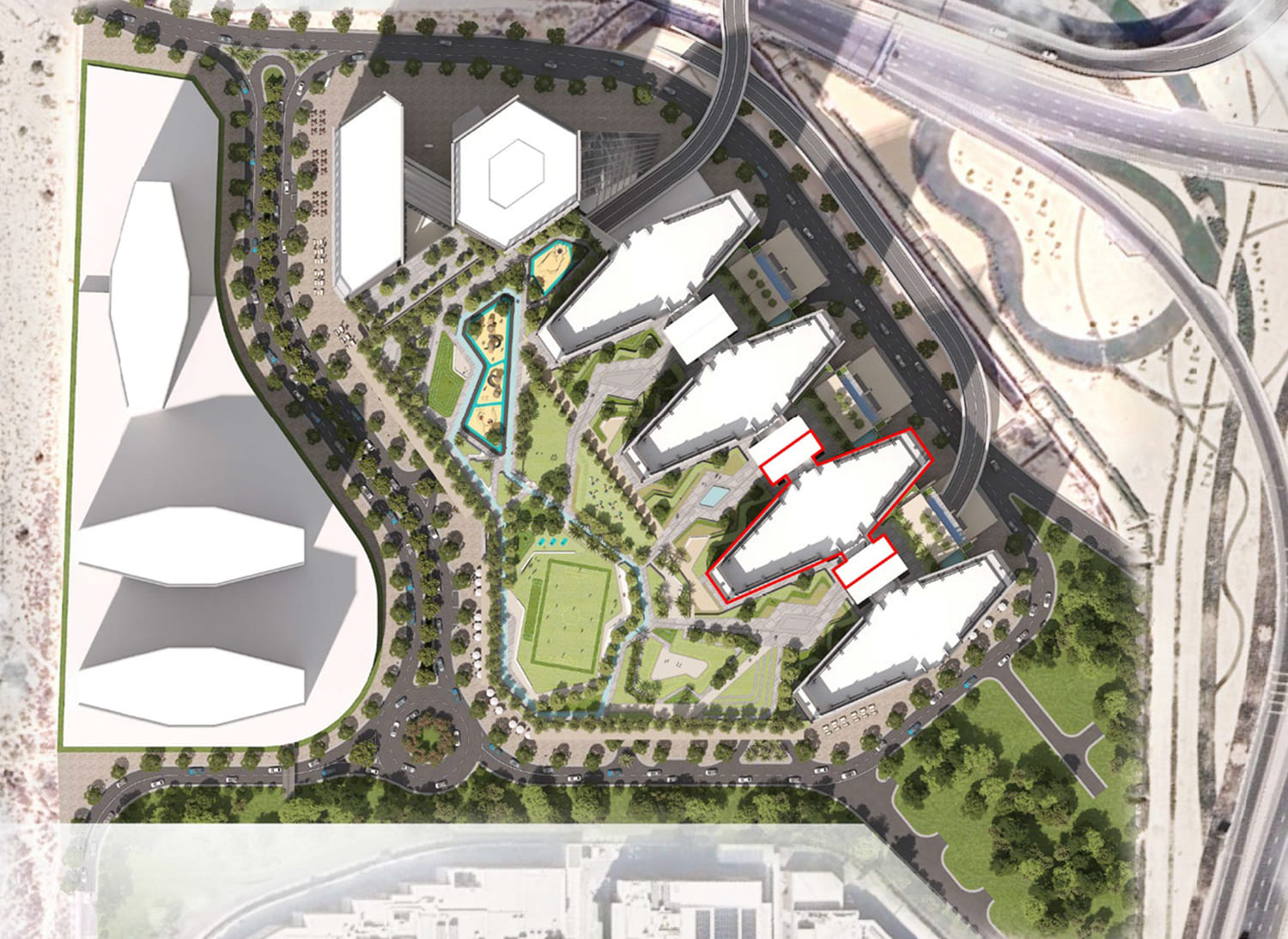 The Serene at Sobha Central master plan 1