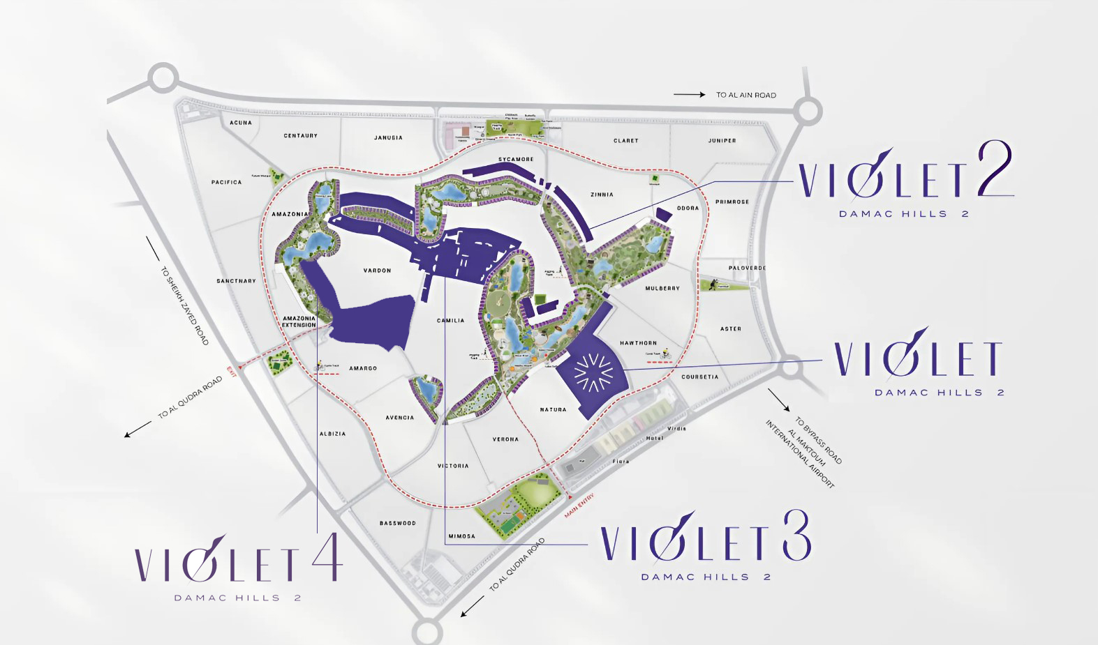 Damac Violet master plan 1