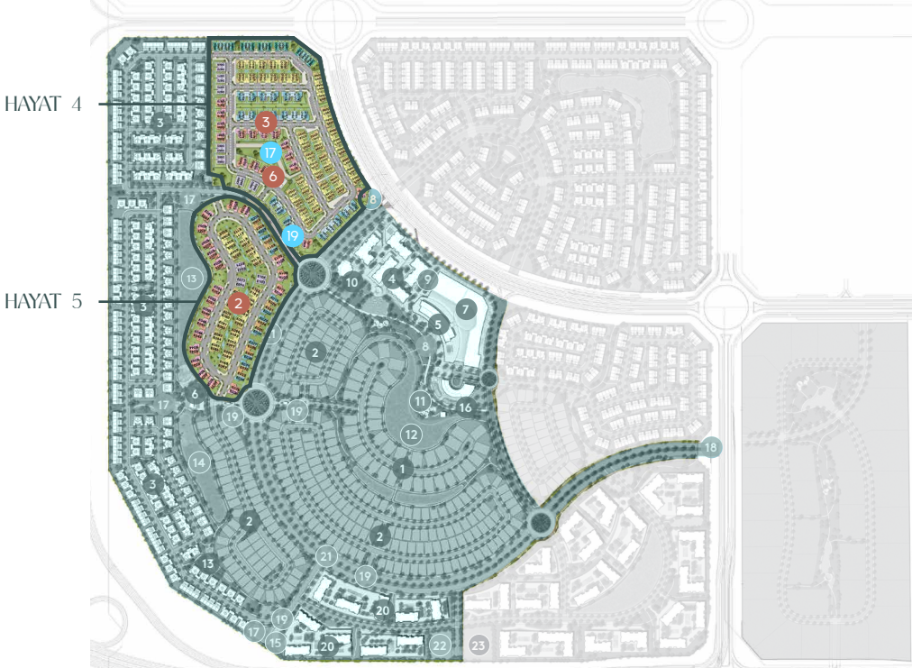 Hayat 4 and 5 master plan 1