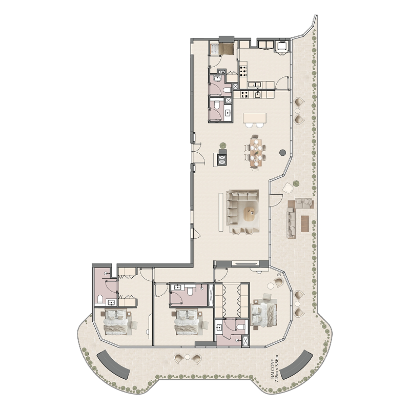 Penthouse plan