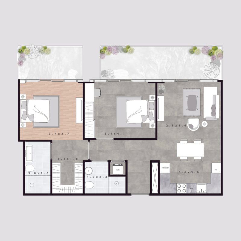 Penthouse plan