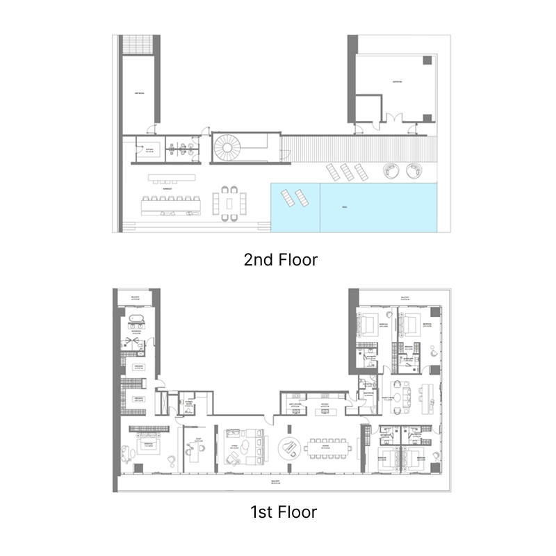 Duplex Penthouse plan