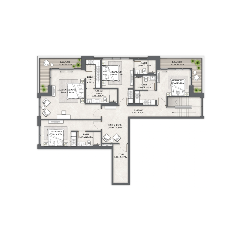 4 bedroom plan
